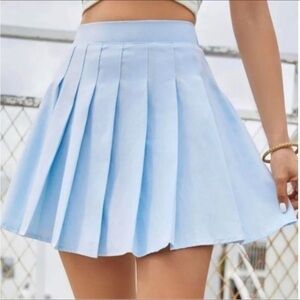 American eagle vintage y2k light blue pleated mini skirt